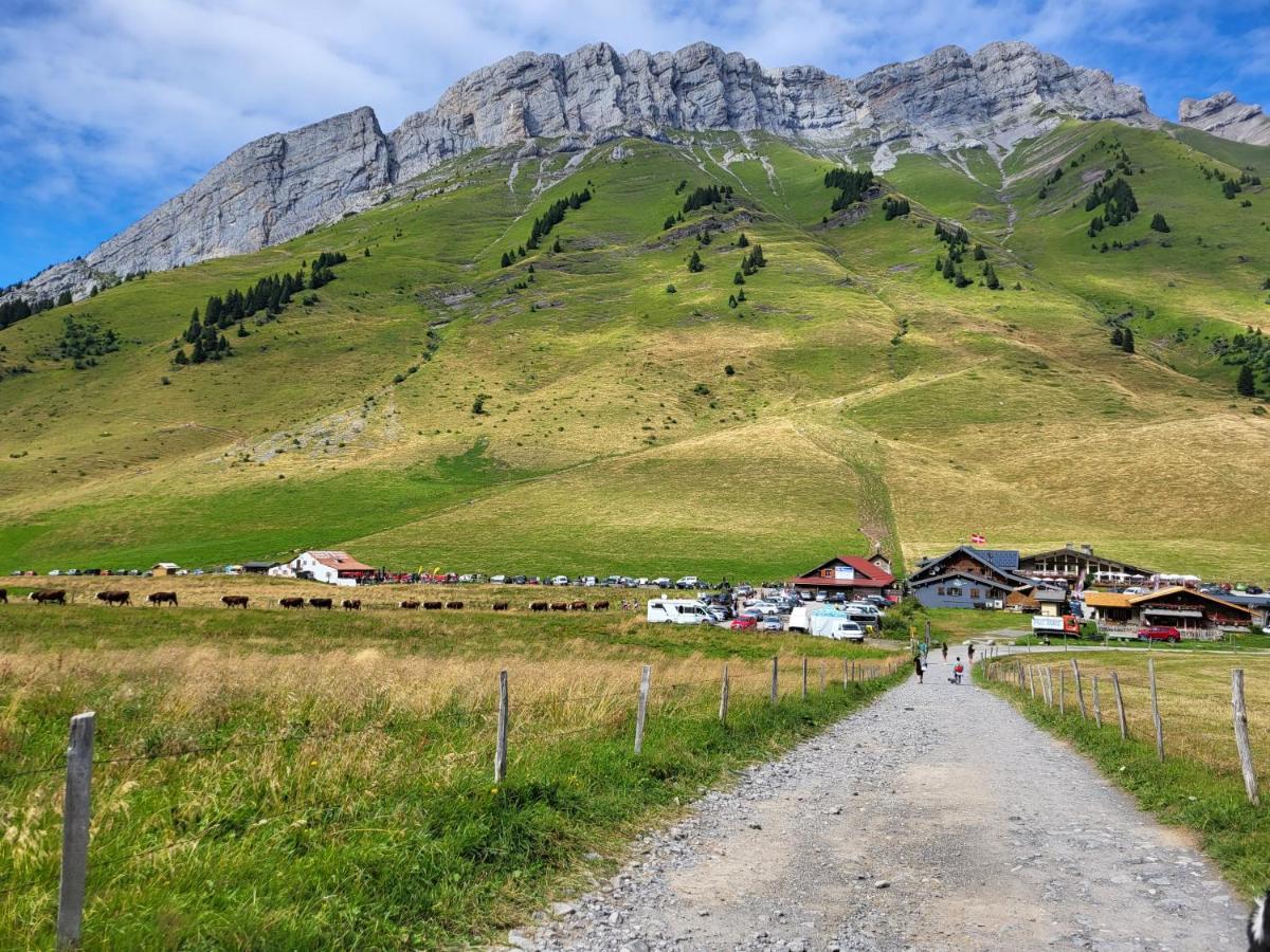Appartement Cosy Face Aux Aravis Le Grand-Bornand Eksteriør bilde