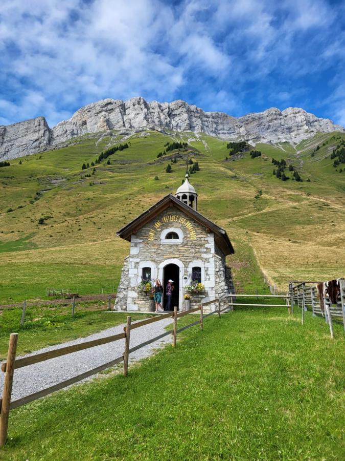 Appartement Cosy Face Aux Aravis Le Grand-Bornand Eksteriør bilde